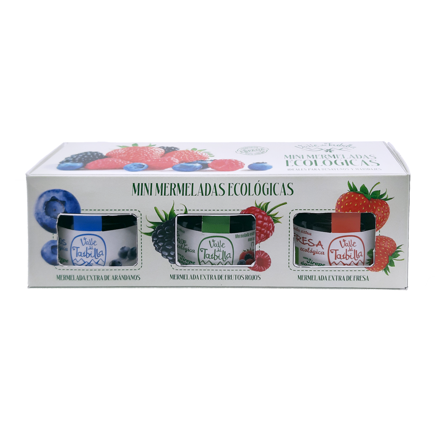 Mermelada | Valle del Taibilla Pack Mini Mermeladas Bio con Sirope de Agave