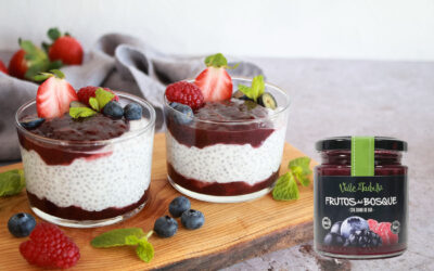 Recetas Caseras | Valle del Taibilla Pudding de chía con compota de frutos del bosque